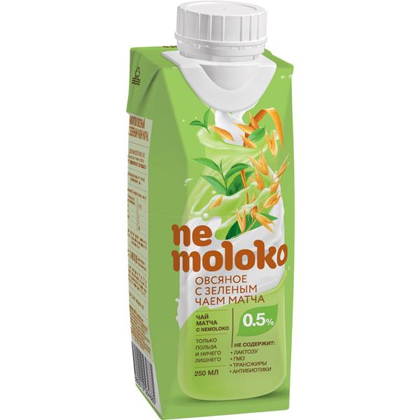 Напиток овсяный с зеленым чаем матча, Nemoloko, 250 мл