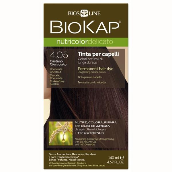 Краска для волос DELICATO Шоколадный каштан 4.05 BioKap, 140 мл
