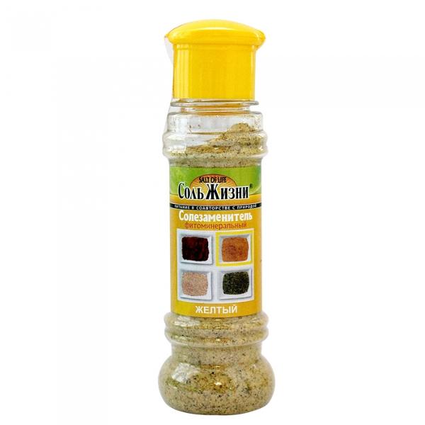Фитоминеральный солезаменитель "Соль жизни" желтая, 120 гр.