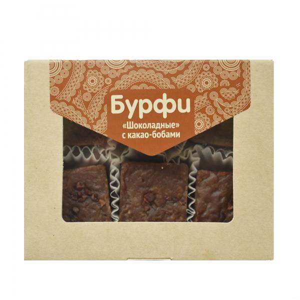 Бурфи "Шоколадные" с какао-бобами Экотопия, 130 г