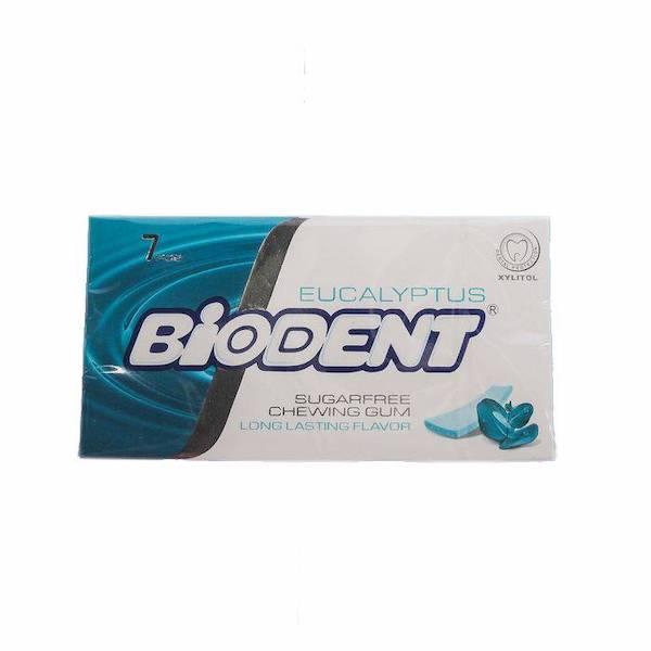 Жевательная резинка без сахара, со вкусом Эвкалипта, "Biodent", 7 пластинок
