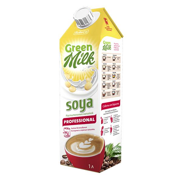 Soya PROFESSIONAL растительный напиток, Green Milk, 1 л