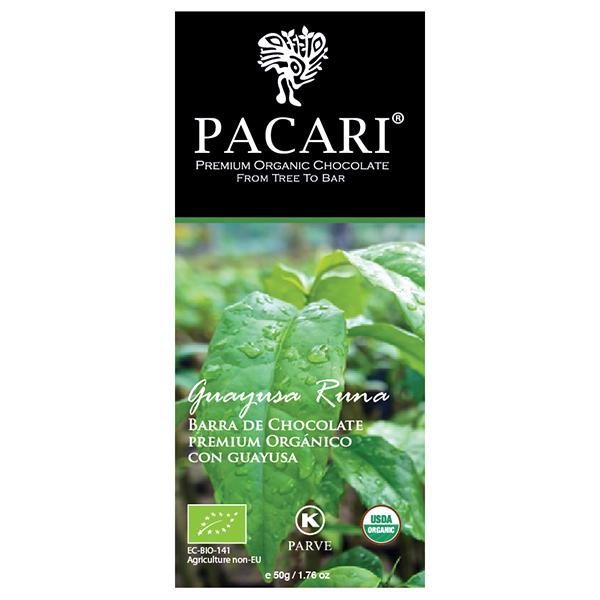 Органический шоколад Pacari с гуайюсой 60%, 50 гр