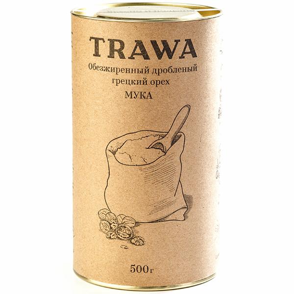 Обезжиренный дробленый грецкий орех (мука) TRAWA, 500 гр