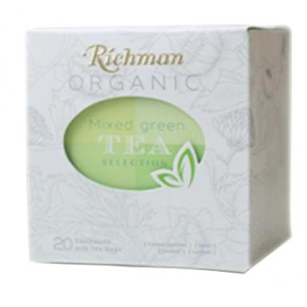 Чай зеленый цейлонский органический среднелистовой с ароматами лесных ягод, мяты, Richman, 80 г.
