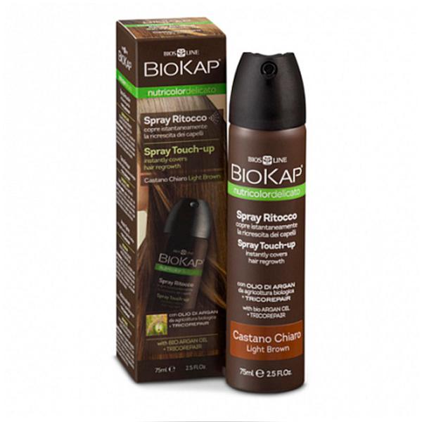 Средство оттеночное для закрашивания отросших корней волос (тон светло-коричневый), BioKap, 75 мл