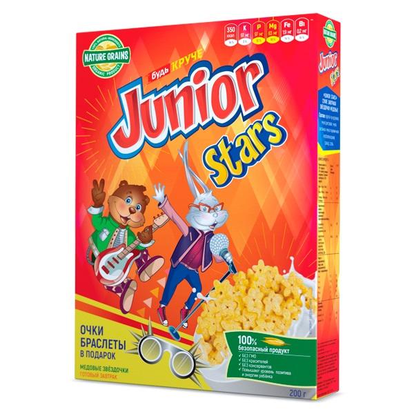 Сухой завтрак «Junior STARS», Nature Grains, 200 г