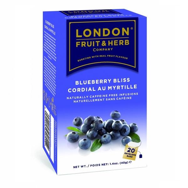 Напиток  фруктово-травяной "Черника", LONDON FRUIT & HERB COMPANY, 20 шт