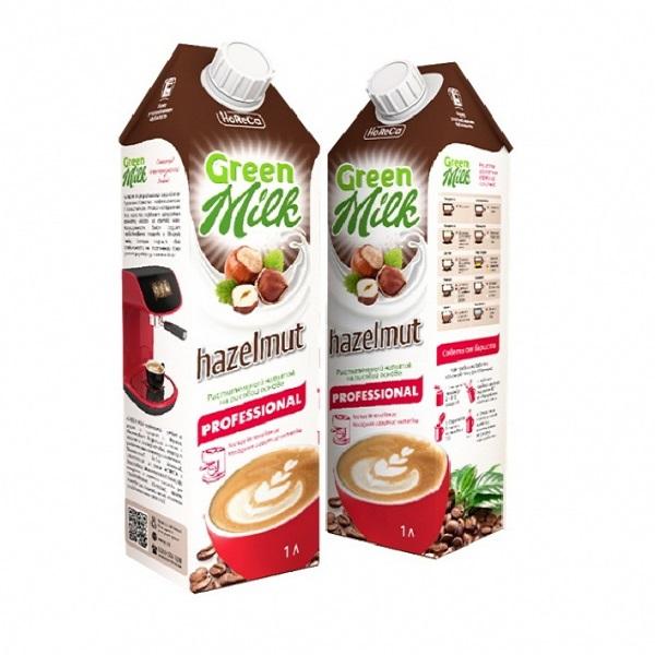 Soya Hazelnut PROFESSIONAL напиток на рисовой основе со вкусом фундука, Green Milk, 1 л