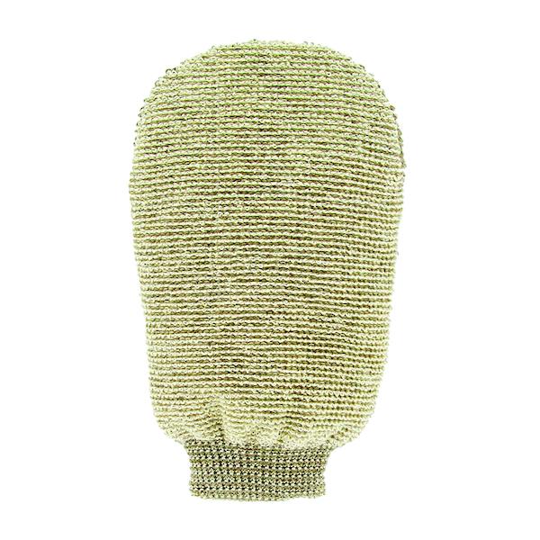 ФЁРСТЕРС Массажная мочалка-варежка двухсторонняя из органического льна и бамбука