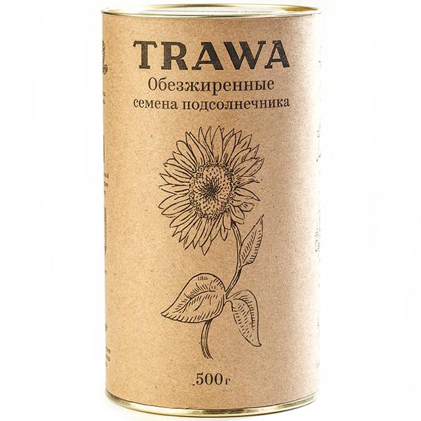 Обезжиренные семена подсолнечника TRAWA, 500 гр