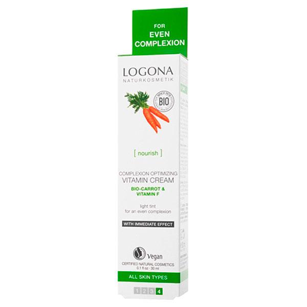Витаминный крем для улучшения цвета лица, Logona, 30 мл