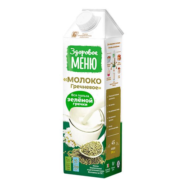 Молоко гречневое, "Здоровое меню", 1 л