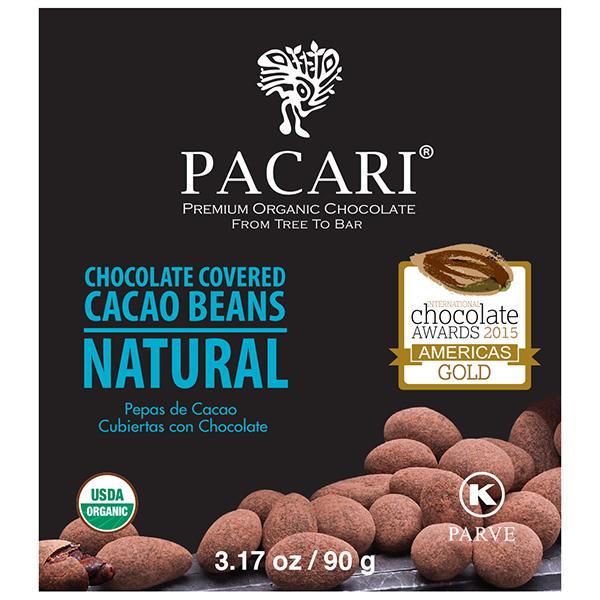 Какао-бобы в органическом шоколаде Pacari, 90 гр