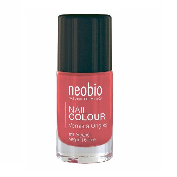 Лак для ногтей №03 5-FREE, с аргановым маслом. "Чудесный коралл", Neobio, 8 мл