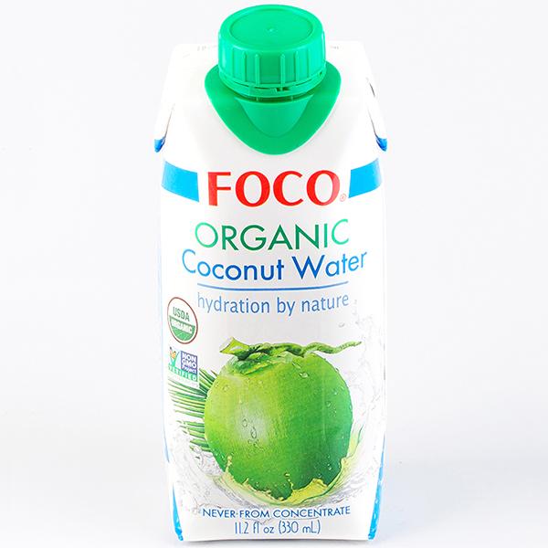 Кокосовая вода натуральная органическая FOCO, 330 мл