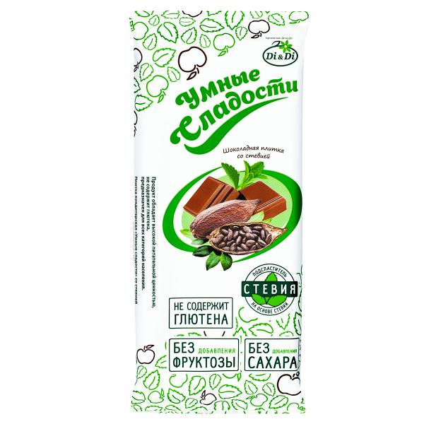Плитка кондитерская &laquo;Умные сладости&raquo;  шоколадная, &laquo;Di&Di&raquo;, 90 г