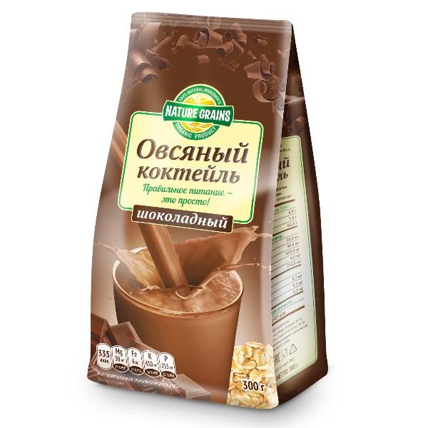 Овсяный коктейль "Шоколадный", Nature Grains, 300 г