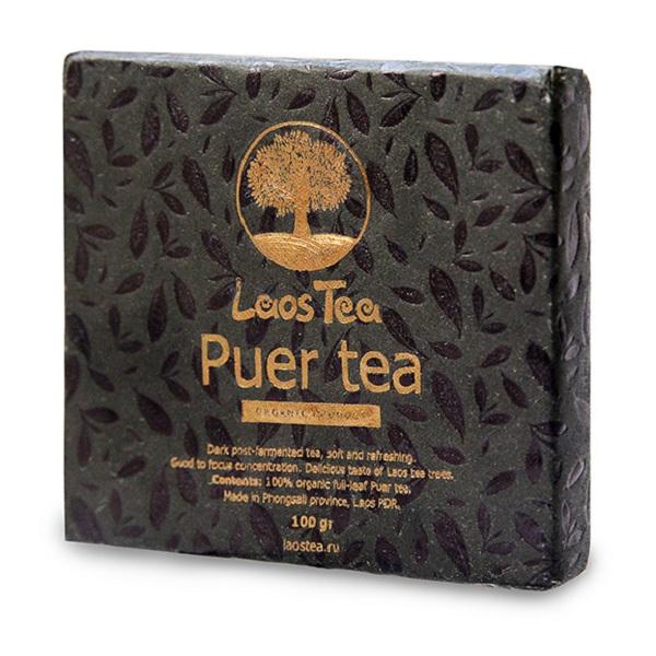 Лаосский Пуэр в плитке (Puer tea), LaosTea, 100 гр