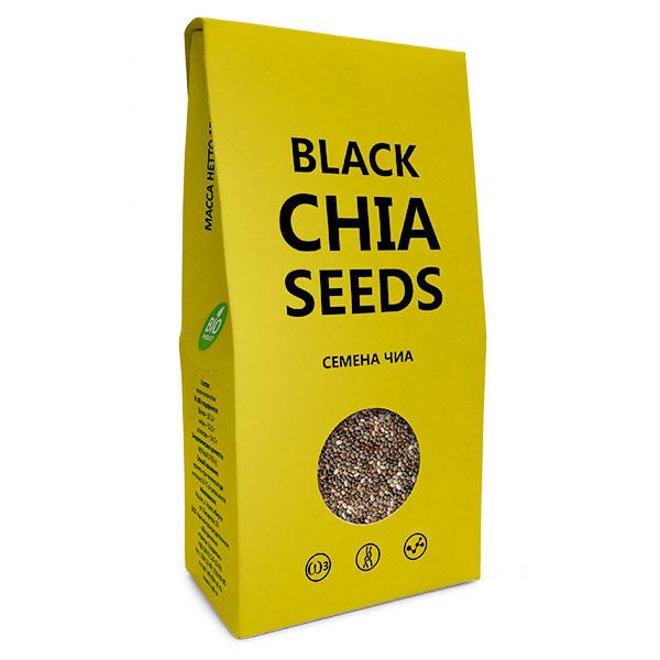 Семена чиа (Black Chia Seeds), Компас Здоровья, 150 г