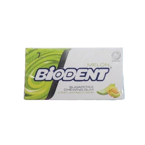 Жевательная резинка без сахара, со вкусом Дыни, "Biodent", 7 пластинок