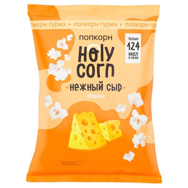 Воздушная кукуруза (попкорн) нежный сыр "Holy Corn", 25 гр.