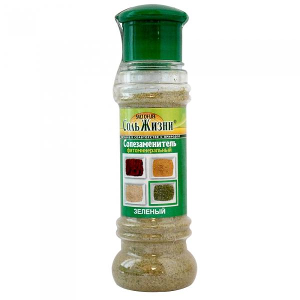 Фитоминеральный солезаменитель "Соль жизни" зеленая, 120 гр.