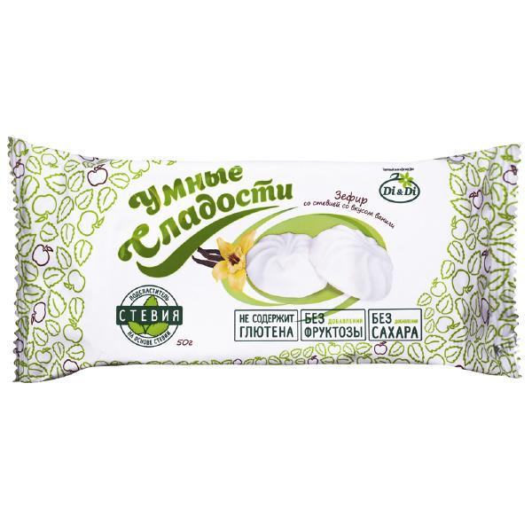 Зефир &laquo;Умные сладости&raquo; ванильный со стевией, Di&Di, 50г