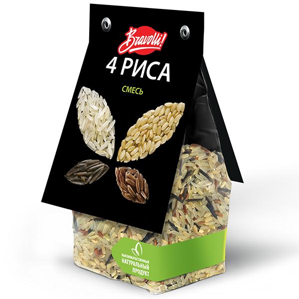 Смесь 4 риса Bravolli!, 350 гр