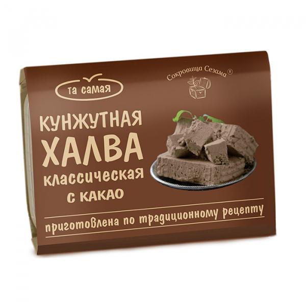 Халва кунжутная с какао "Сокровища Сезама", 290 гр