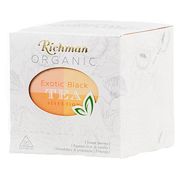 Чай черный цейлонский органический среднелистовой с ароматами манго, соусепа, лесных ягод, маракуйи и ванили, Richman, 20x2г.