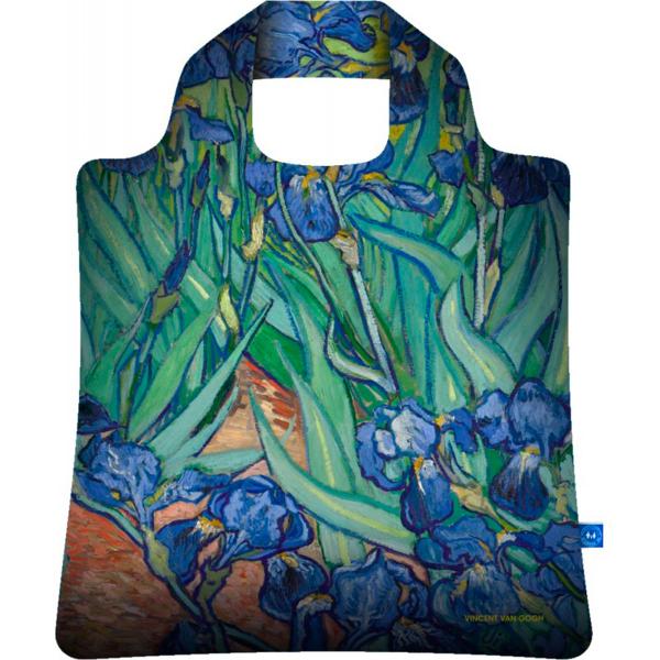 Складная сумка из ткани Винсент Ван Гог Ирисы, Ecobags, 48х68см