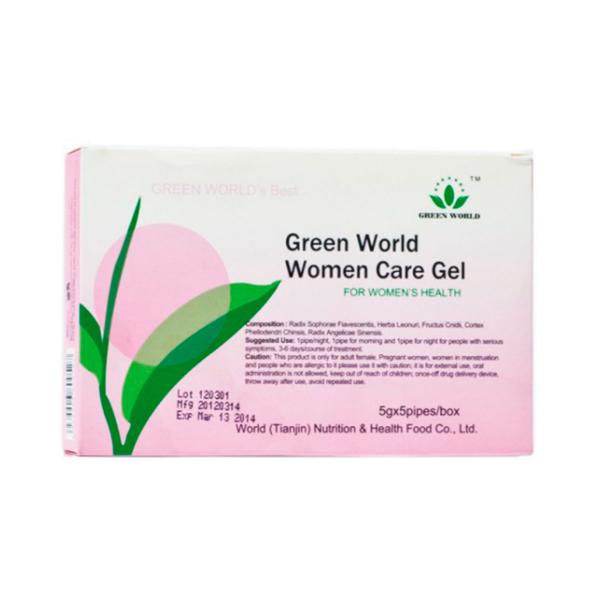 Гель гинекологический "Забота о женщине", "Green World", 5 шприцов по 5 гр