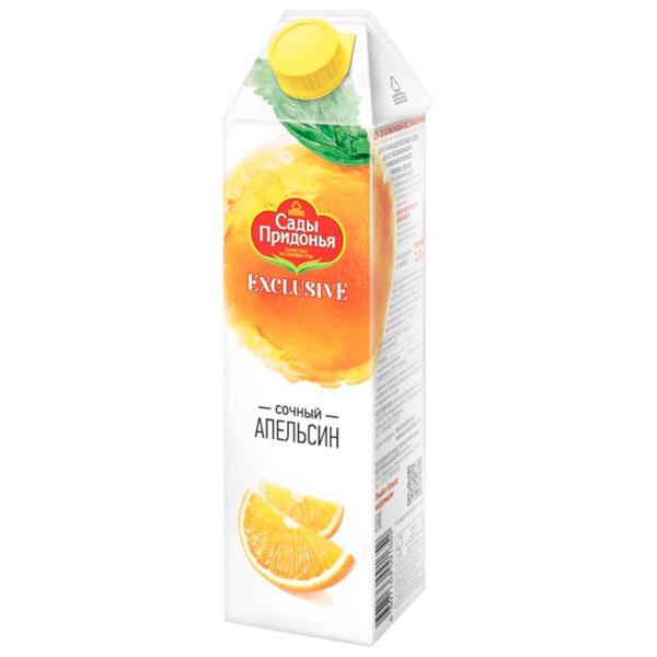 Сок Exclusive Апельсин с мякотью,"Сады Придонья", 1 л