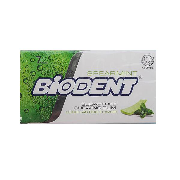 Жевательная резинка без сахара, со вкусом Мяты, "Biodent", 7 пластинок
