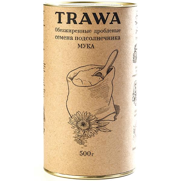 Обезжиренные дробленые семена подсолнечника (мука) TRAWA, 500 гр