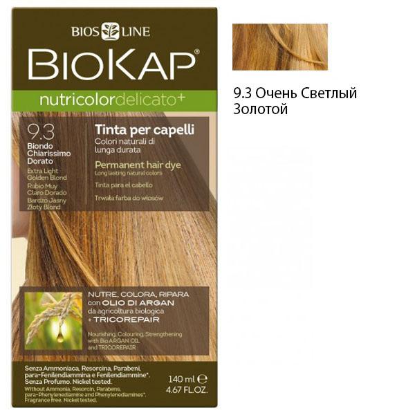 Краска для волос DELICATO Очень Светлый Золотой 9.3 BioKap, 140 мл