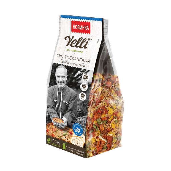 Суп Тосканский с полбой и томатами Yelli, 200г