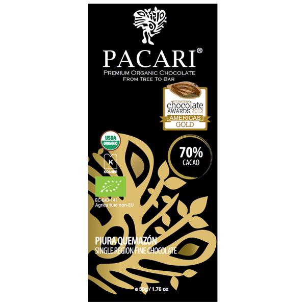 Органический шоколад Pacari Пьюра 70%, 50 гр