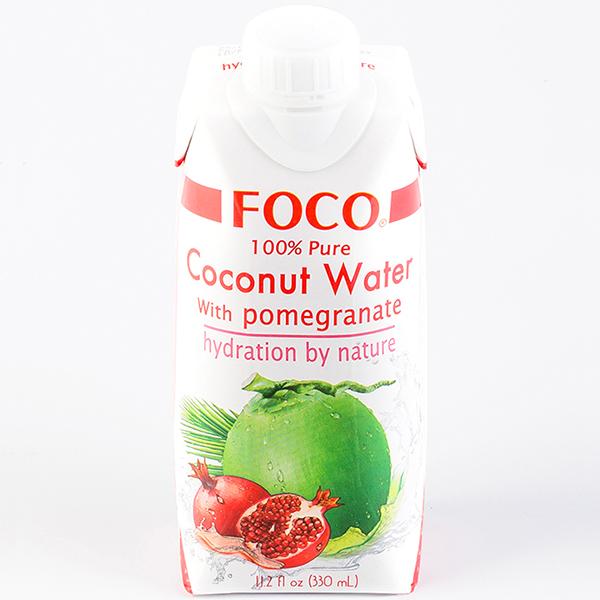 Кокосовая вода с соком граната FOCO, 330 мл