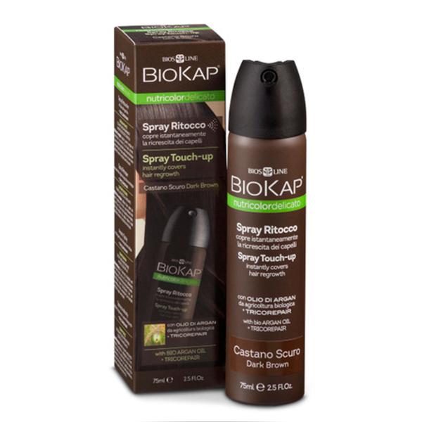 Средство оттеночное для закрашивания отросших корней волос (тон темно-коричневый), BioKap, 75 мл