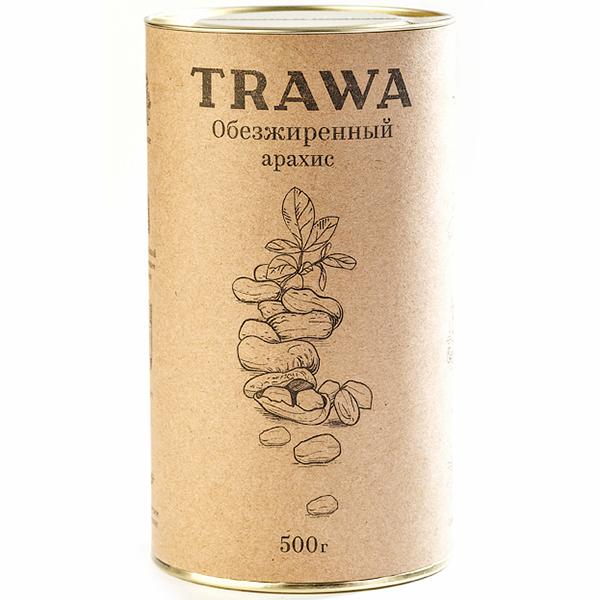 Обезжиренный арахис TRAWA, 500 гр