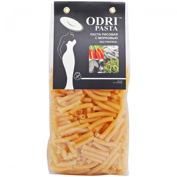 Паста без глютена рисовая с морковью (пенне) ODRI, 400 гр