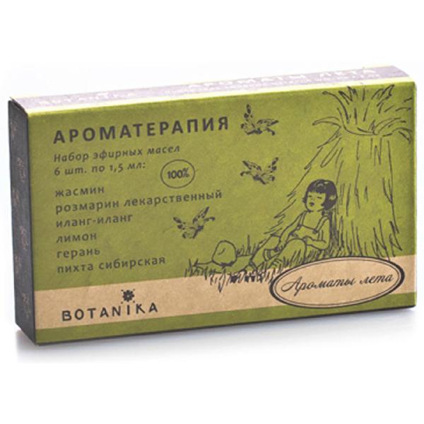 Набор аромамасел "Подарочный" Ароматы лета, "Botavikos", 6 шт x 1,5 мл
