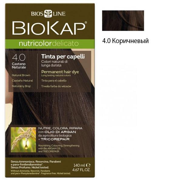 Краска для волос DELICATO Коричневый 4.00 BioKap, 140 мл