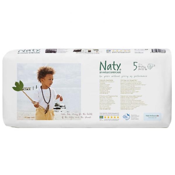 Подгузники Naty Размер 5 (11-25 кг) эконом упаковка, 40 шт