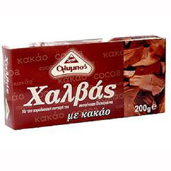 Халва тахинная "Олимпос" с какао, 250 гр