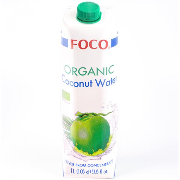 Кокосовая вода натуральная органическая FOCO, 1 л
