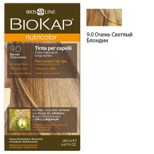 Краска для волос Очень Светлый Блондин 9.0 BioKap, 140 мл