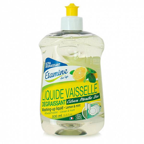 Экологичное средство для мытья посуды "Лимон-Мята", Etamine Du Lys, 500 мл